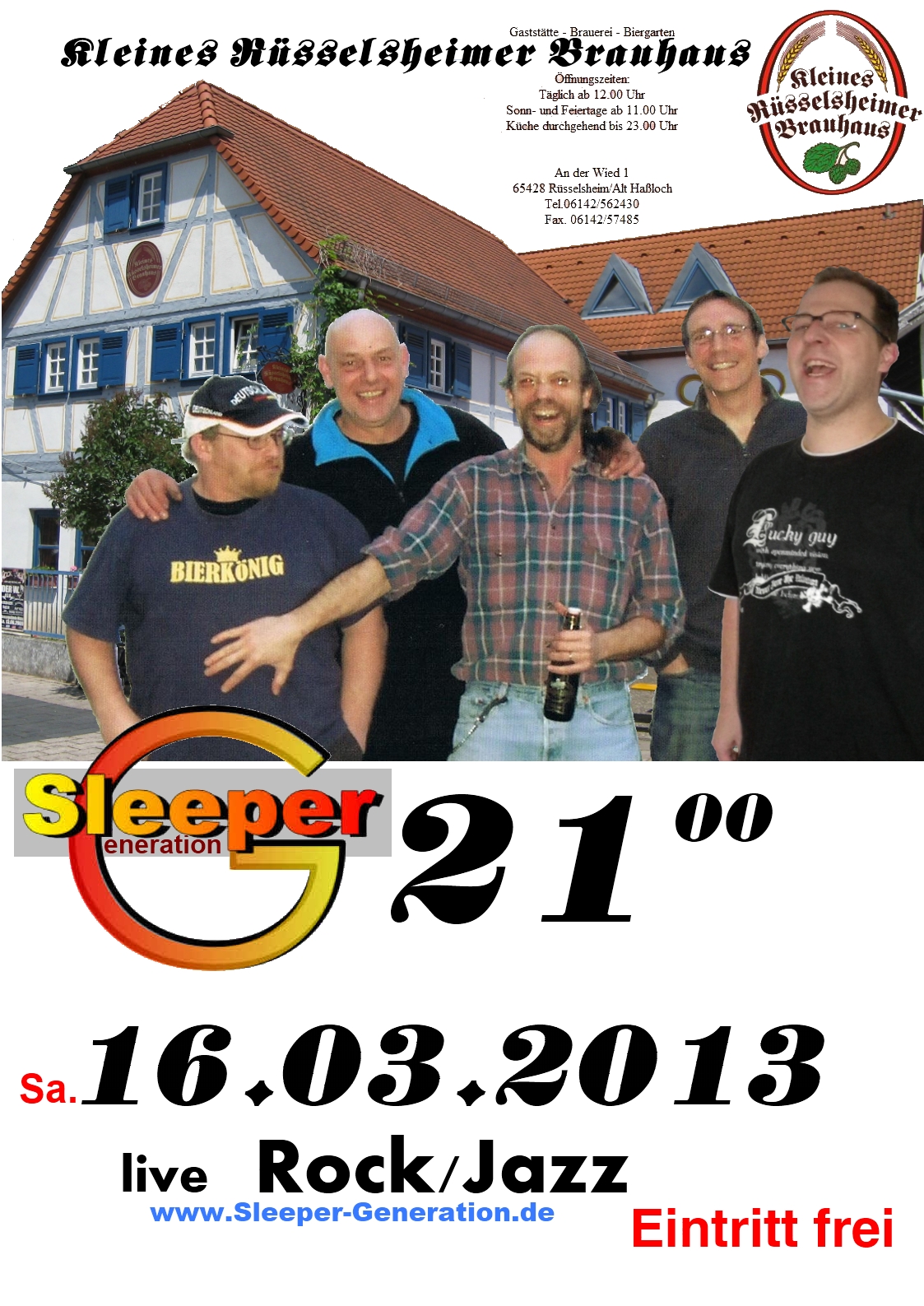 Kleines Rüsselsheimer Brauhaus am 16.03.2013